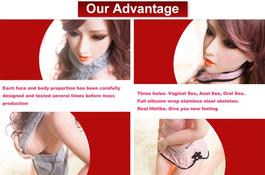 Wholesale cheap price Real love silicone sex doll with real vagina and Ass for masturbation (165cm) by automatic woman